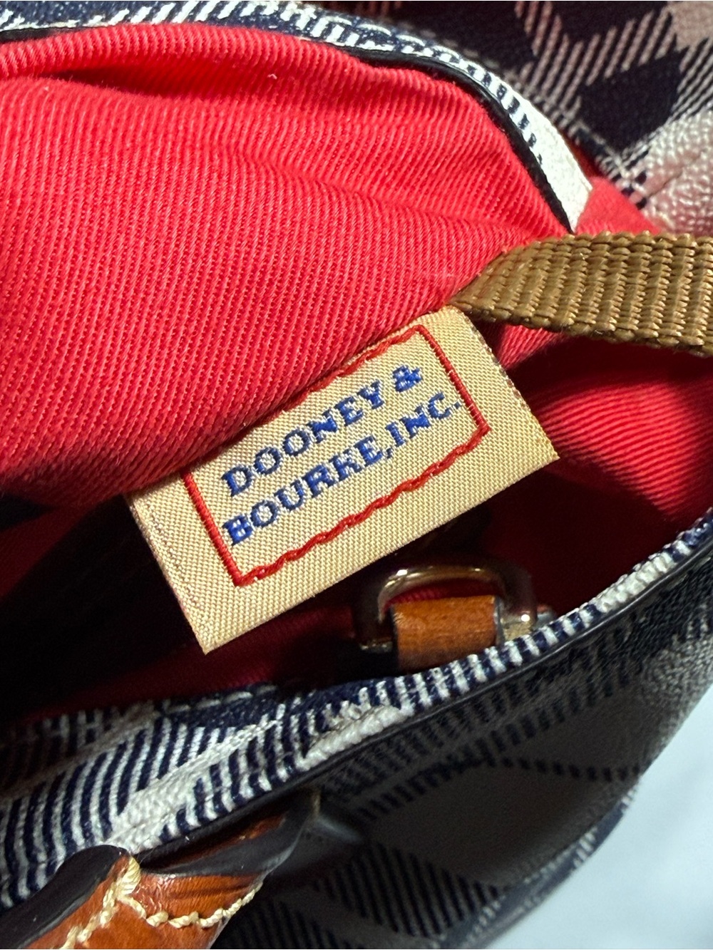 Dooney & Bourke Harding Plaid Brielle Tote EUC LQQK - Picture 7 of 9